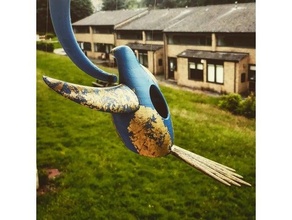 tensegrità uccello Casa alimentatore mangiatoia per uccelli birdhouse 3d print model - Mito3D