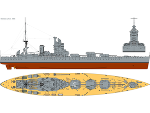 hms Nelson Rodney 16000 savaş gemisi ingiliz arası Kraliyet Donanma ww2 3d print model - Mito3D