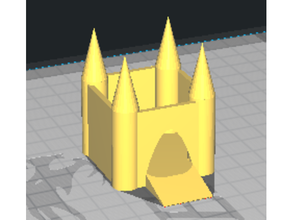 simple castle 3d print model - Mito3D