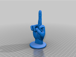 orta parmak temel 3d print model - Mito3D