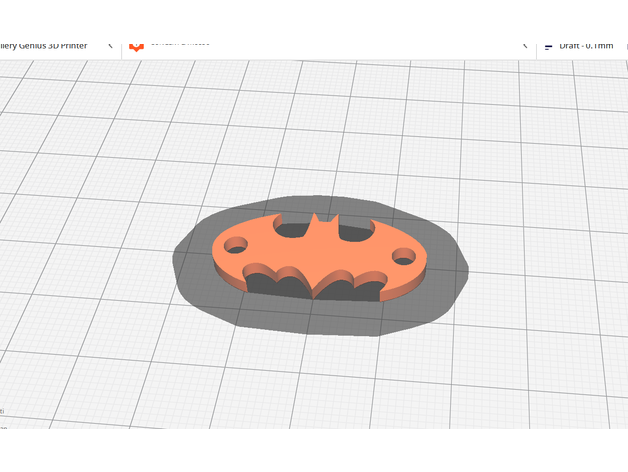 Batman Schnürsenkel Etikett Schuhe 3D print model - Mito3D