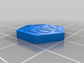 kale oyun kaynak jetonlar masa oyunu yazı tahtası jeton Pizza oyuncak 3d print model - Mito3D