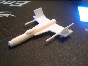ev lightning game escape velocity macintosh scale model scifi spaceship 3d print model - Mito3D