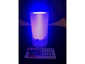 honeycomb led lamp lampshade light strip 3d print model - Mito3D