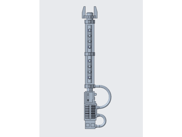 necron pesado destruidor Gauss canhão warhammer40k 3D print model - Mito3D