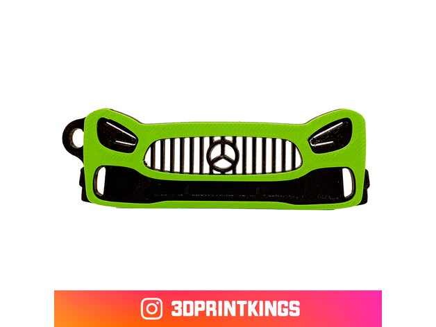 mercedes amg gt r pro chiave catena gtr portachiavi Portachiavi benz 3D print model - Mito3D