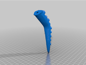 tentacule 45 degré pliez trou m5 écrou 3d print model - Mito3D