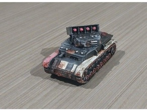 Panzer iv Raketenwerfer einfach drucken re upload 3d print model - Mito3D