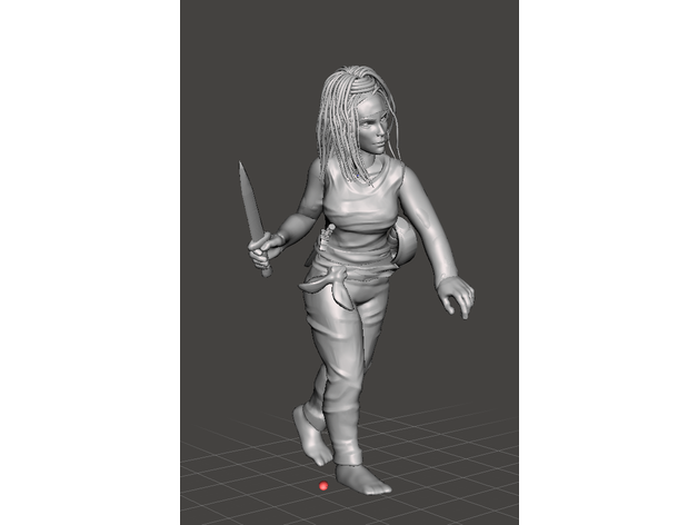 barefoot samms toppin female human pirate 3D print model - Mito3D