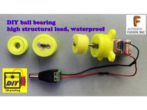 diy normal ball bearing 608 3d print model - Mito3D