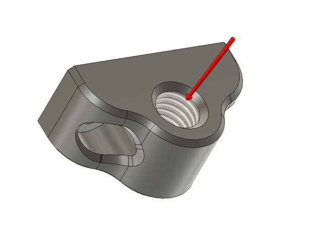 ptfe pushfit pneumatico filamento guida inverso Bowden 3D print model - Mito3D