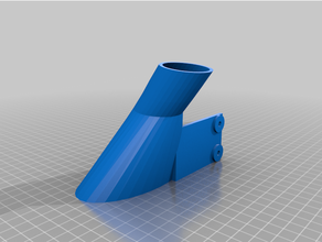 dewalt 708 miter dust elbow 3d print model - Mito3D