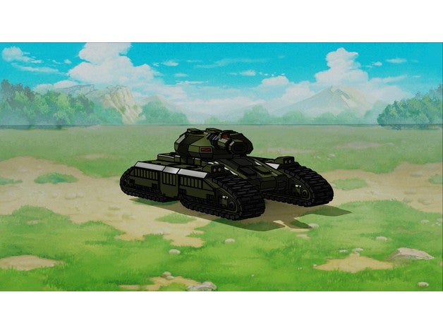 Zyklop sci fi Panzer 3D print model - Mito3D