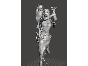 Schleier weiblich half orc Alchimist 3d print model - Mito3D