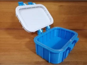 water resistant box 100x150x60mm sealed storage waterproof 3d print model - Mito3D