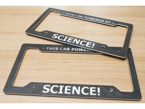 license plate frame car powered 3d print model - Mito3D