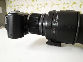 nikon f mount Sony lente adattatore 3d print model - Mito3D