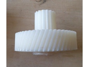 helical gear 16 teeth 54 5416 gears meat grinder module 08 1 3d print model - Mito3D