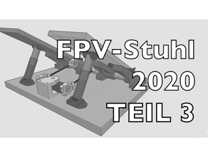 fpv stuhl 2020 fuss steuerung Stuhl 3d print model - Mito3D