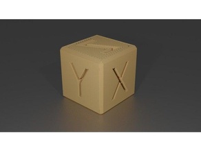 étalonnage cube imprimante xyz 3d print model - Mito3D