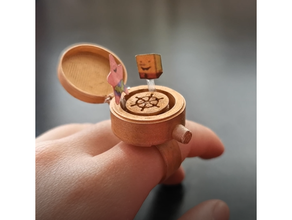 mini friends ring - spongebob 3d print model - Mito3D
