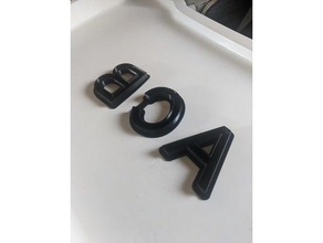 alphabet letter cookie cutters cookiecutter cutter letters playdoh playdough 3d print model - Mito3D