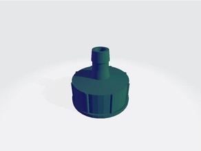 tome water adaptor 3-16 garden hose conector pipe 3d print model - Mito3D