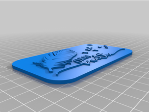 breathe keychain peace 3d print model - Mito3D