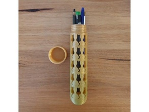 gato lápis caso bainha caixa parafuso animais gatos crianças Natal Diversão presente caneta suporte escola meia tubo 3d print model - Mito3D