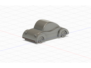 1 200 scale car beetle type sedan architectural model 3d print model - Mito3D