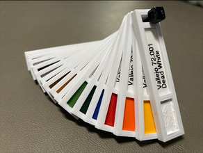 boya renk örneği sekme Vallejo 3d print model - Mito3D