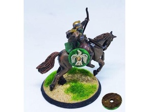 20 remplacement shield knight rohan 25mm 28mm horsemen lord rings middle-earth miniature rider saga viking 3d print model - Mito3D