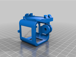 gopro session cage pebble steel mount 3d print model - Mito3D