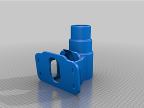 remix drill driver hanger holder - single battery fixed meshmixer netfabb 3d print model - Mito3D
