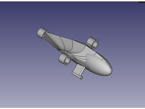 white fish submarine irc 3d print model - Mito3D