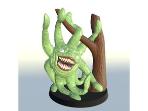 decapus 28mm aberration canopy lurker cephalopod creature dnd miniature dungeons dragons mini monster octopus pathfinder rpg tabletop gaming tree 3d print model - Mito3D