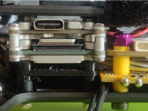 caddx manzara 20x20 yükseltici çapraz ateş rx Kulp destek 3d print model - Mito3D