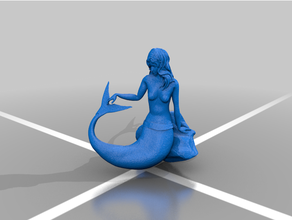 sirena fijo 3d print model - Mito3D