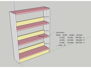 bookshelf 3d print model - Mito3D