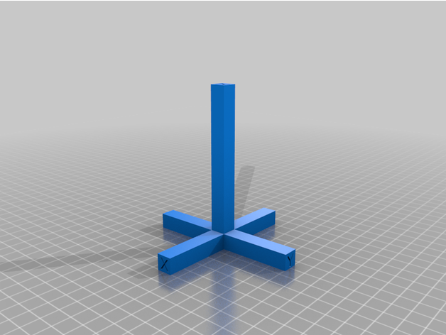 100mm xyz calibration object 3D print model - Mito3D