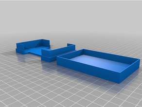 paramétrico tarjeta caja remezclar horizontal tarjetas 3d print model - Mito3D