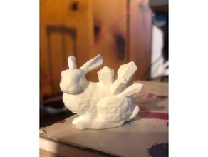 cristallo coniglio 3d print model - Mito3D