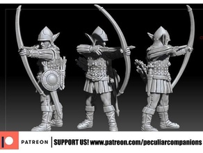elfe arc Anglais 28mm elfes Patreon compagnons rpg jeux guerre marteau 3d print model - Mito3D