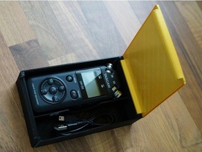 tascam dr 05 scatola Audio registratore contenitore organizzazione pillola USB cavo 3d print model - Mito3D