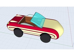 sports convertible car mini nissan pontiac porsche tesla 3d print model - Mito3D