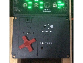 dcs ka-50 r-828 radio panel 3d print model - Mito3D