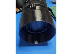 replacement lens hood lumix panasonic-leica 100-400mm zoom mft panasonic 3d print model - Mito3D