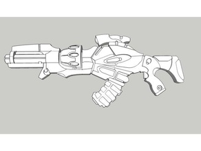 nomade multi fucile corvus belli infinito gioco 3d print model - Mito3D