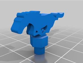 mustang extrudeuse bouton 3d print model - Mito3D