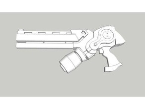 contacto fuerza pistola corvus Belli infinito juego 3d print model - Mito3D
